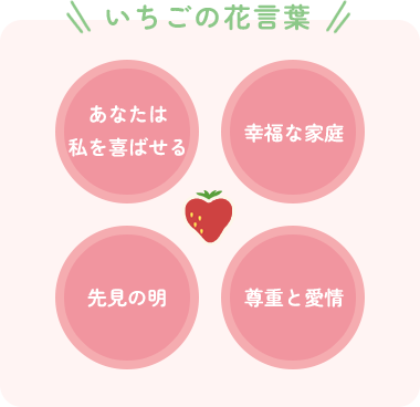 いちごの花言葉